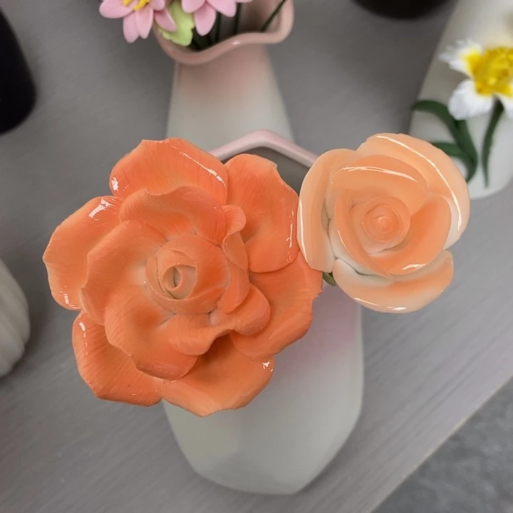 陶瓷手工制作陶瓷花