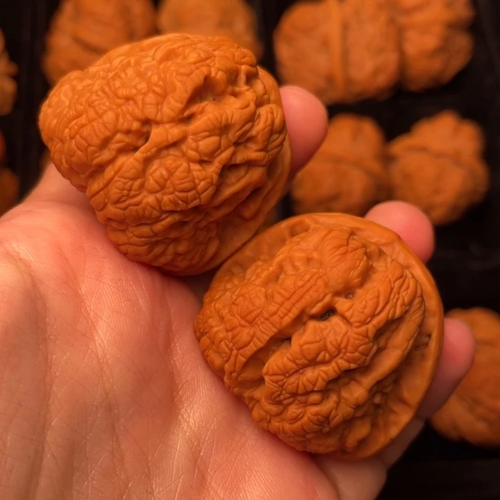 文玩核桃把件秦岭野生文玩核桃