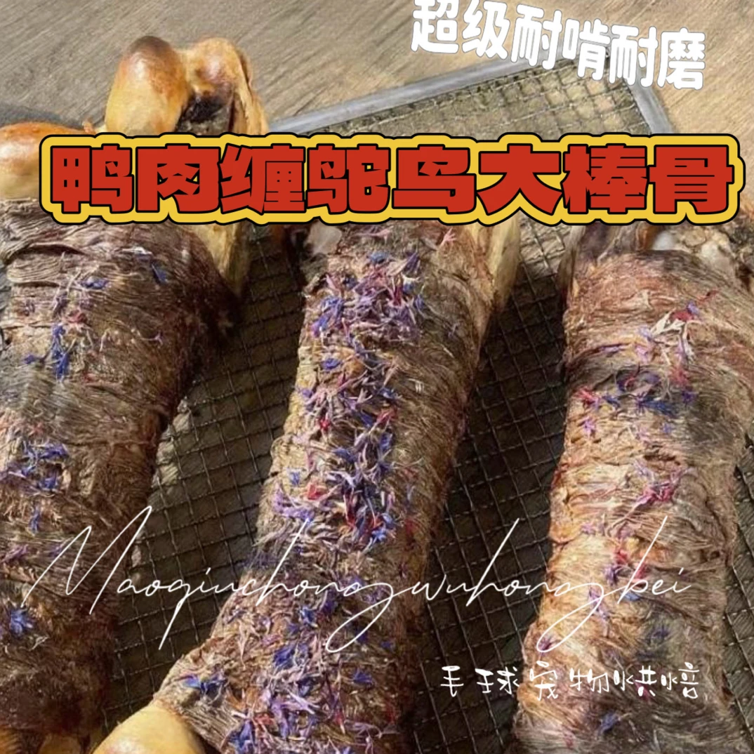 毛球家大型犬超大鸵鸟骨磨牙健齿零食消磨精力中大型犬磨牙棒
