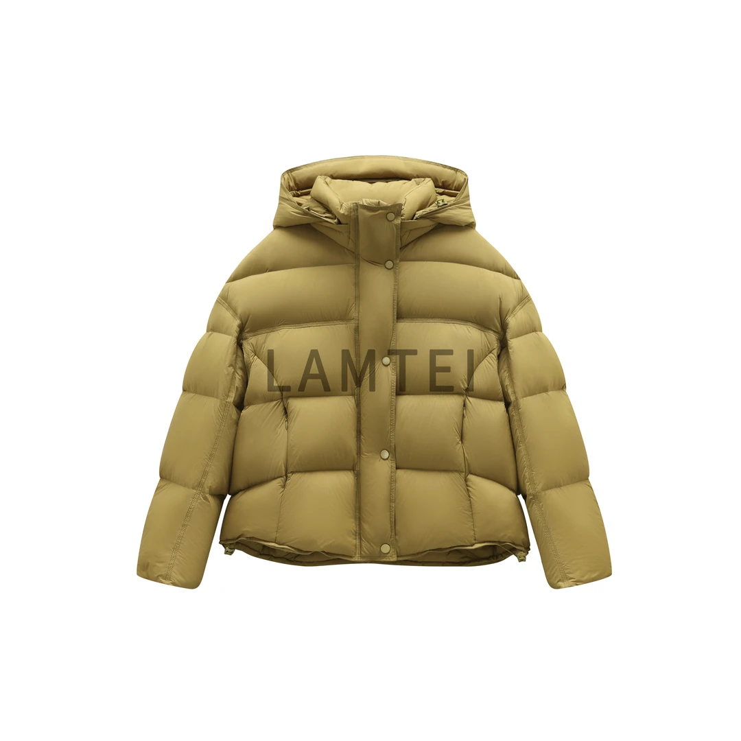 【LAMTEI】 兰地 2025年冬季新款百搭休闲连帽短款90鹅绒服LD211