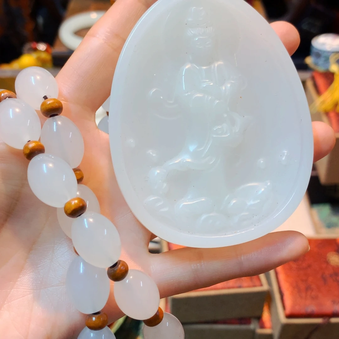 和田玉（白玉）颈饰未镶嵌