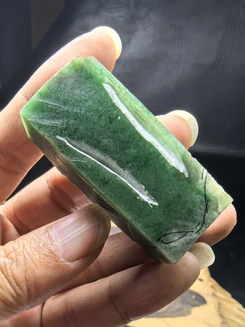 合一堂翡翠 毛料定制 豆色道