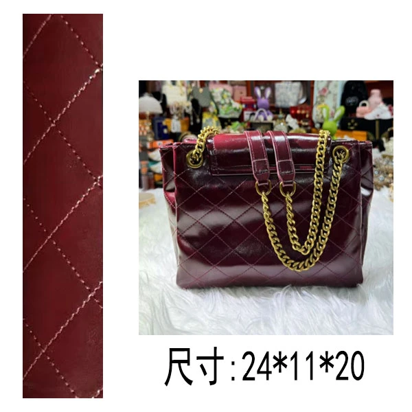 PG500 25新款红色大号nolita斜挎包手工打造