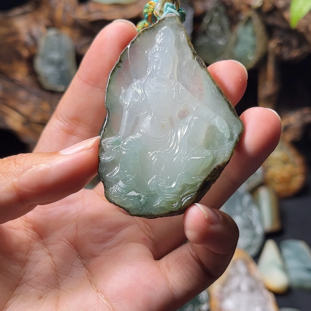 幸***你定制翡翠未镶嵌观音
