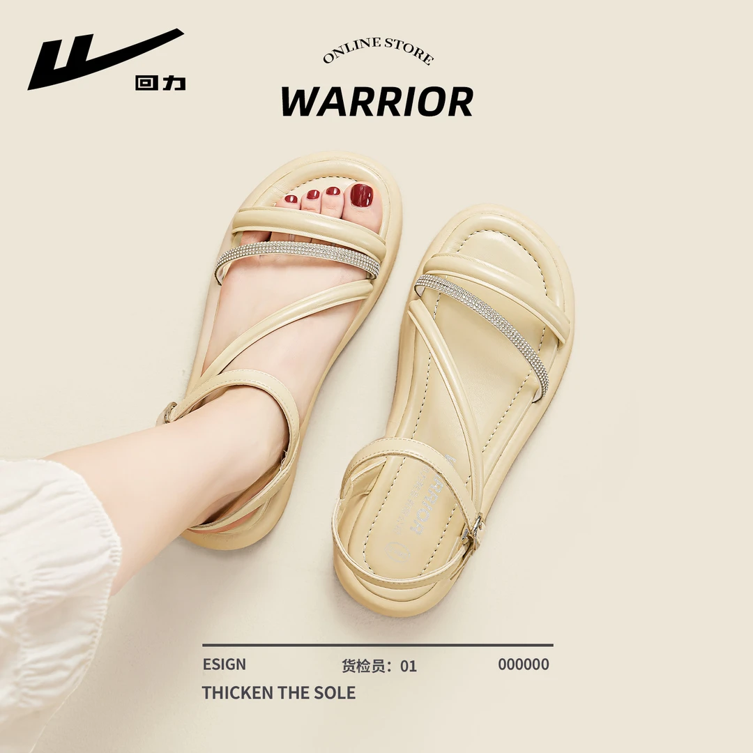 回力凉鞋女款2025新款爆款夏季女士气质鞋子不累脚高级感沙滩女鞋