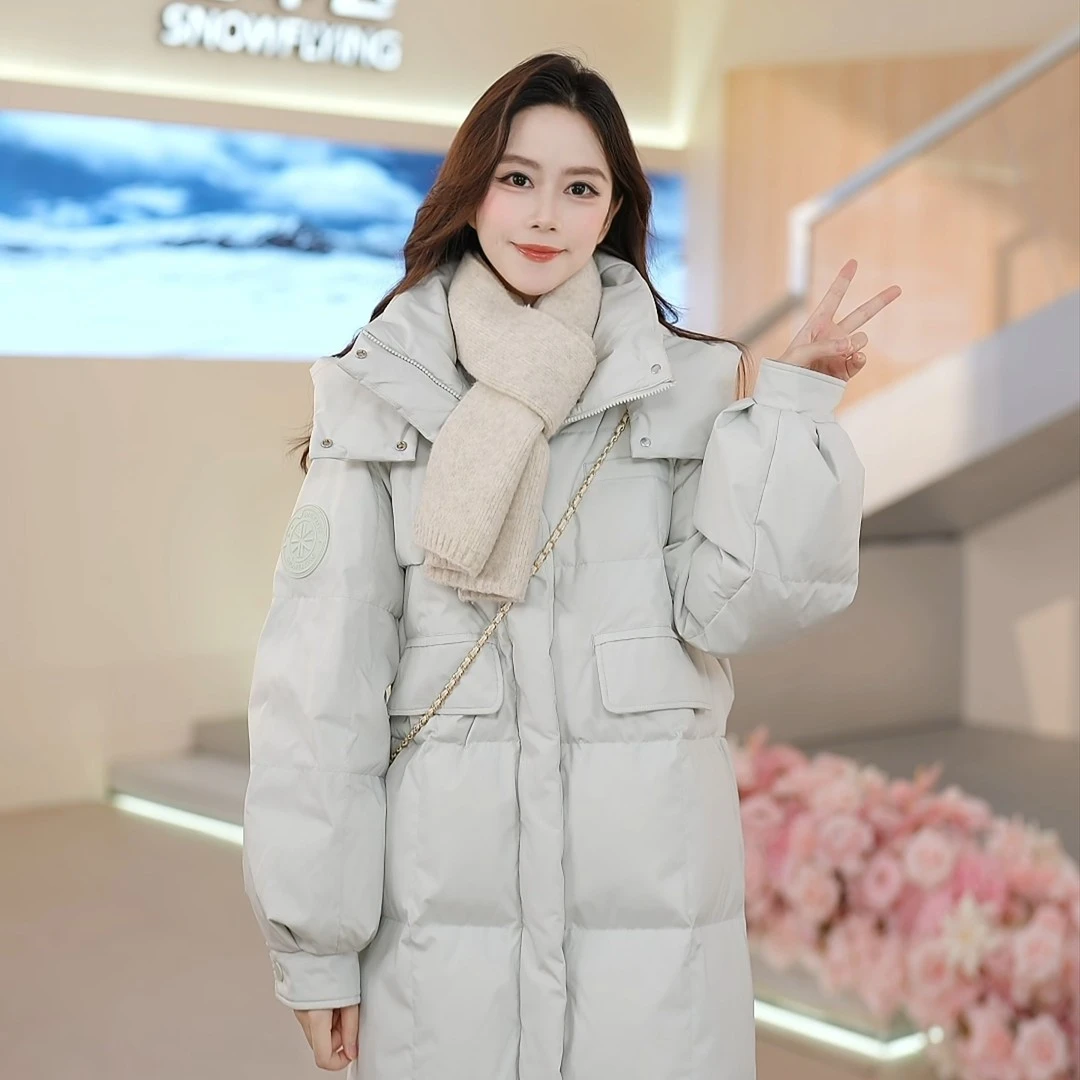 新款连帽棉衣女秋冬中长款加厚外套韩版宽松显瘦保暖休闲百搭棉服