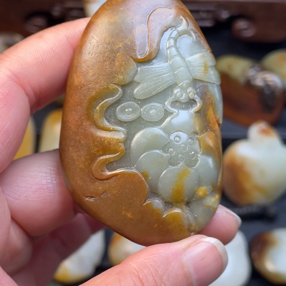 和田玉未镶嵌挂件