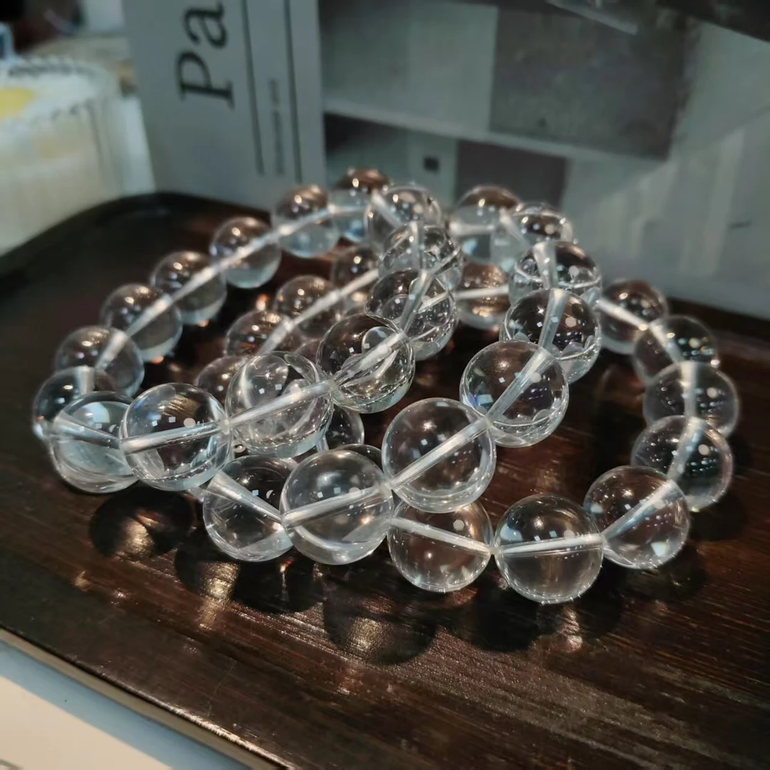 【书记甄选】高品白水晶单圈手链 多样性发一件  约14mm  6697CK