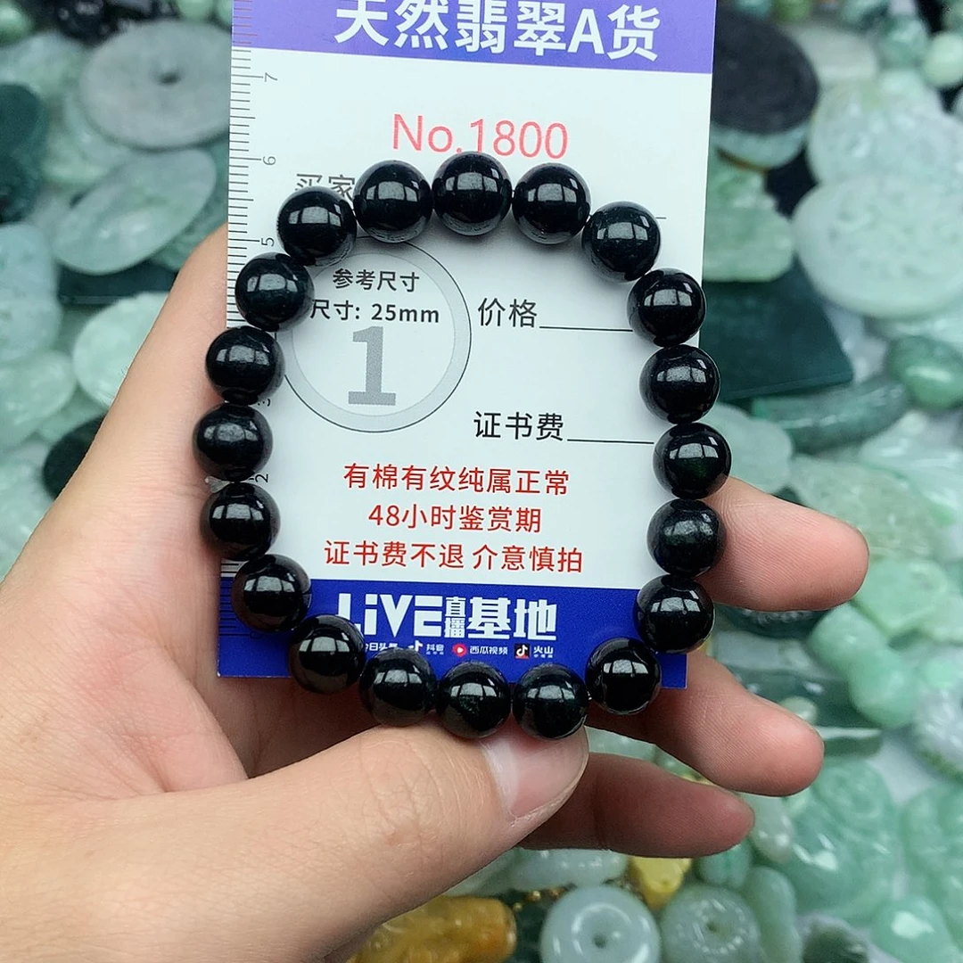 翡翠未镶嵌颈饰1800….