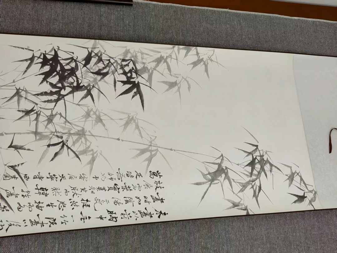 新《墨竹图》145CM*50CM卷轴挂画