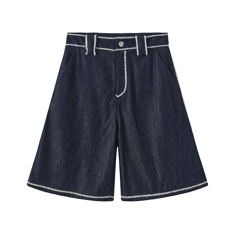 【茉舍】夹生 HALF MADE 记忆感百中裤 135K217703-990