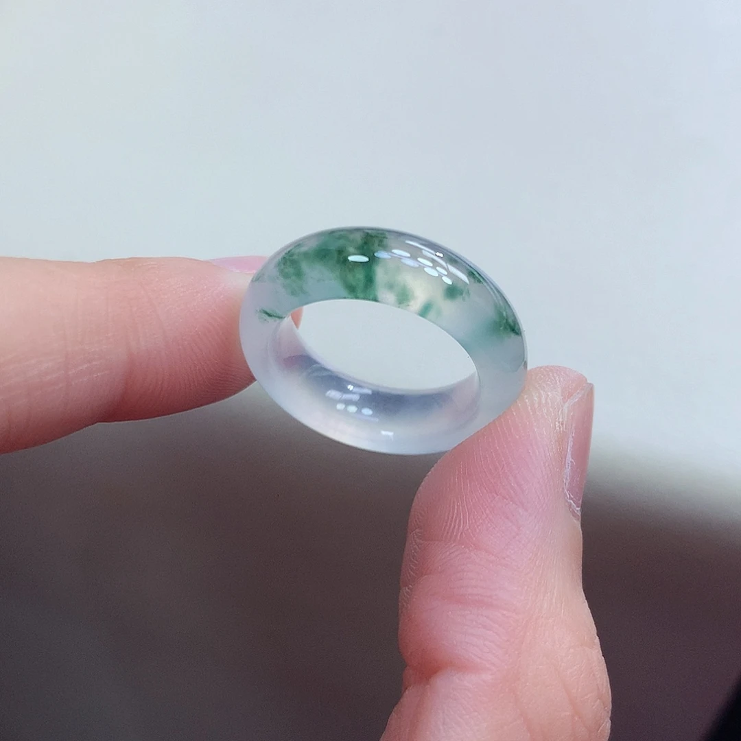 翡翠未镶嵌戒圈11-12号