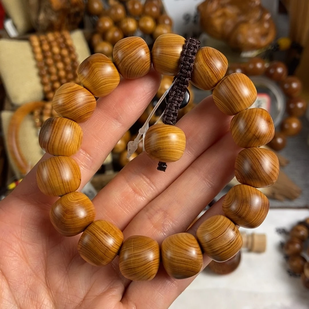 柏木（崖柏）手串/手链北太行高崖骨料13/14微裂