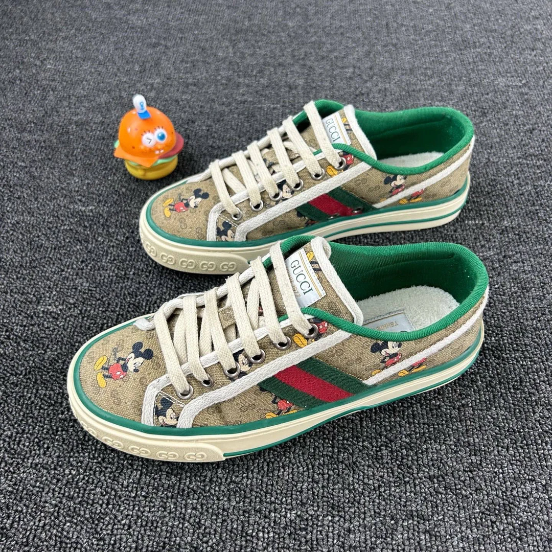 95新 GUCCI/古驰 1977米老鼠 36码 老花搭配米老鼠HB2936公价5.8k