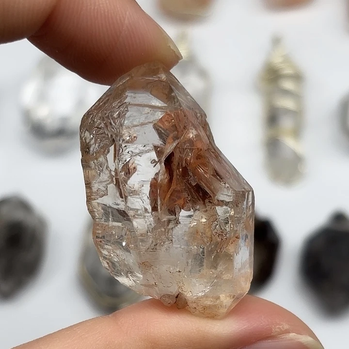 未镶嵌颈饰水晶巴基斯坦红泥闪灵钻38mm+