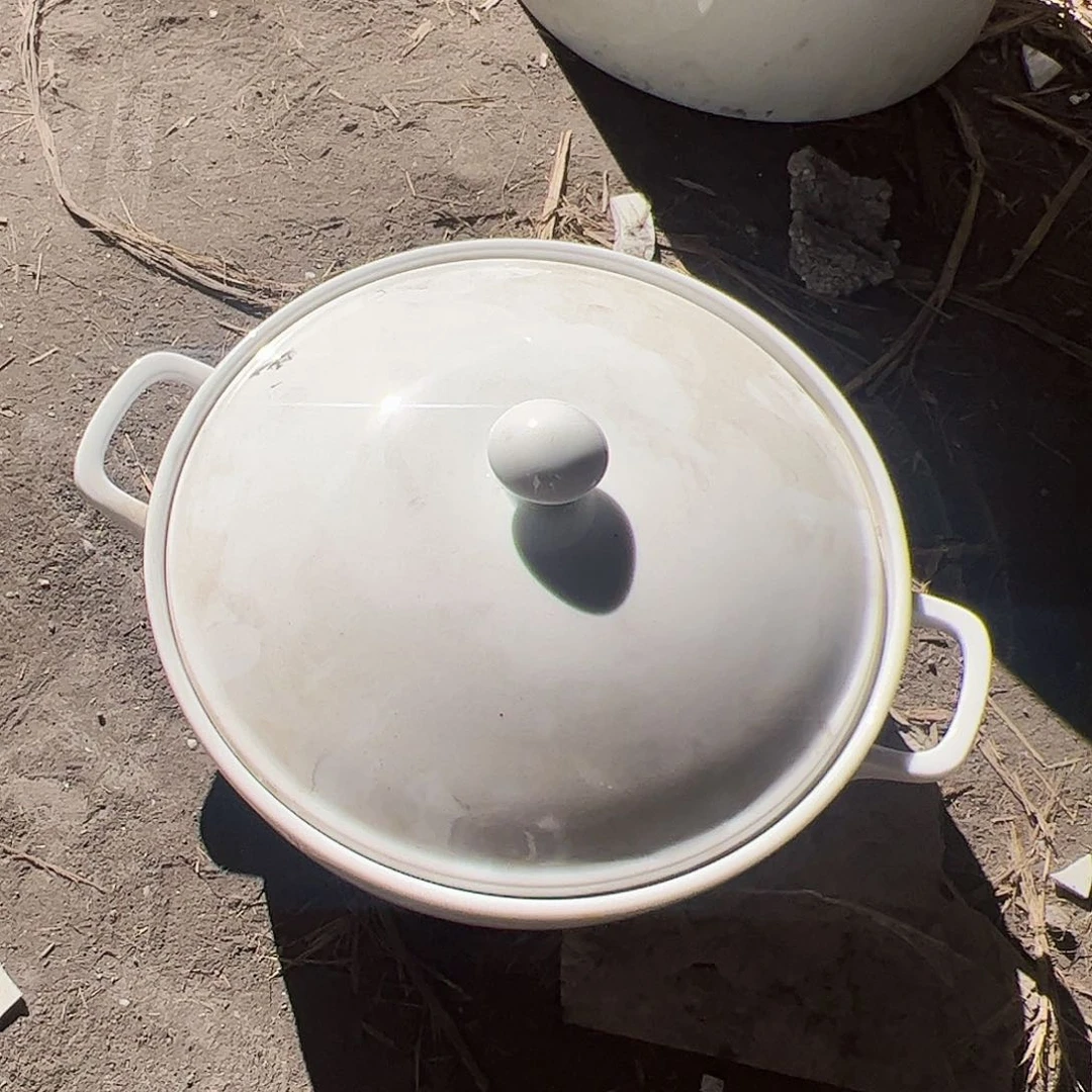 摆件陶景德镇陶瓷双耳锅