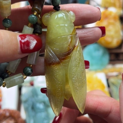 岫玉挂件未镶嵌挂件
