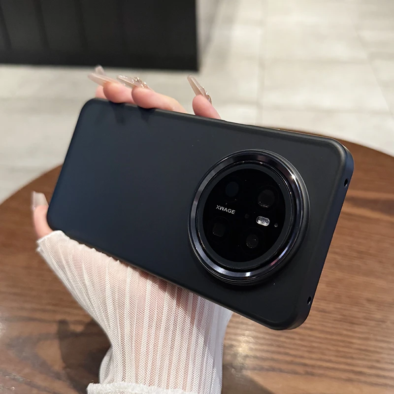 肤感磨砂适用于华为mate70pro+手机壳新款透明mate60简约高级感硬