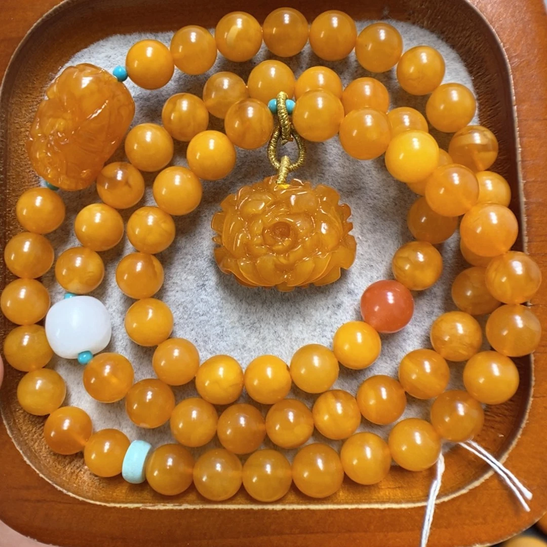 蜜蜡手串未镶嵌蜜蜡手串