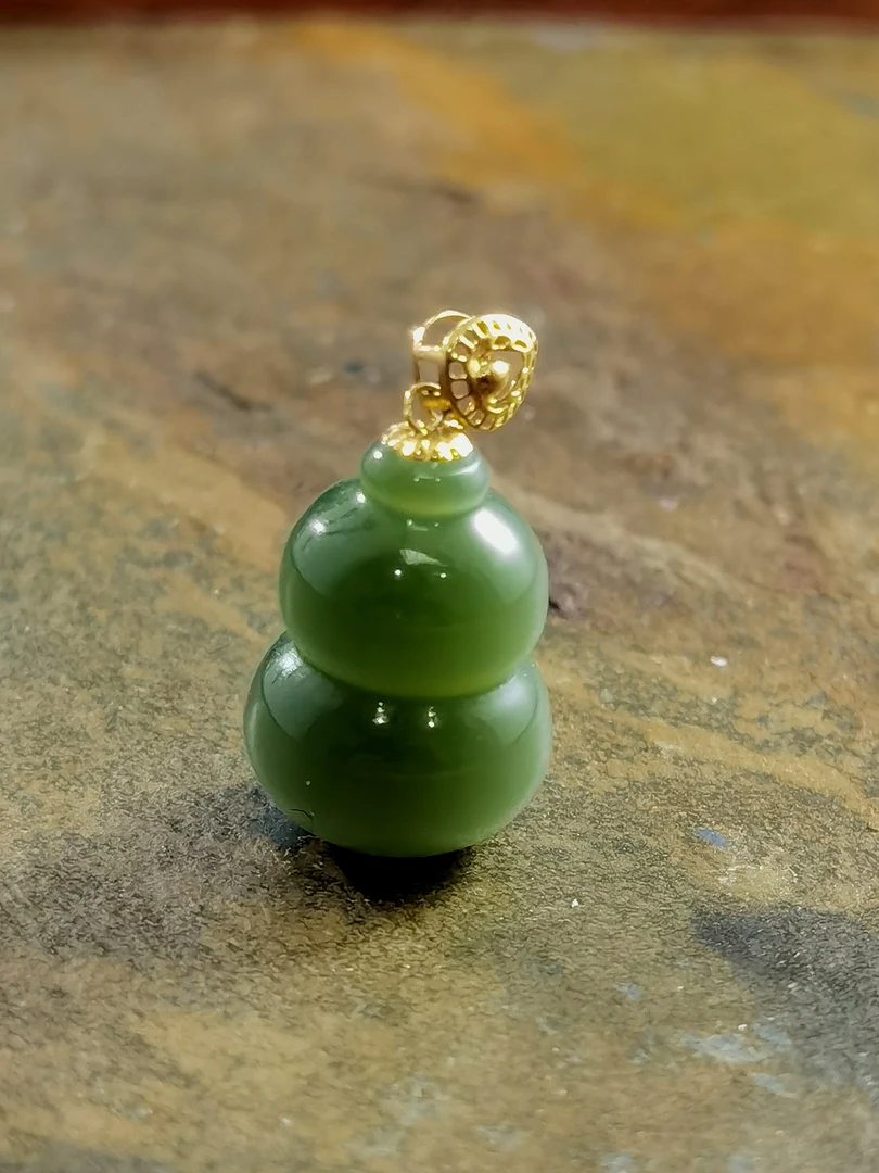 俄碧精美猫眼碧玉葫芦  多样性发货发其一