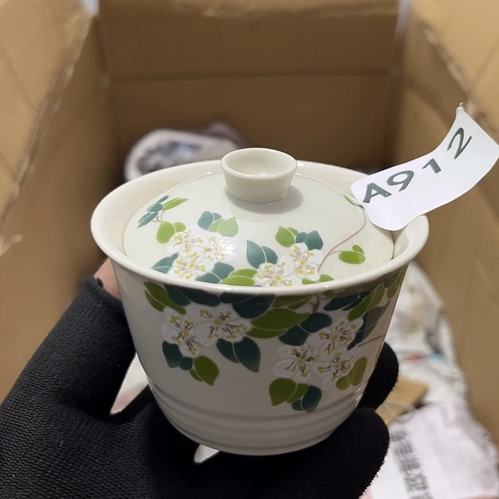 瓷片茶摆件工艺品摆件666