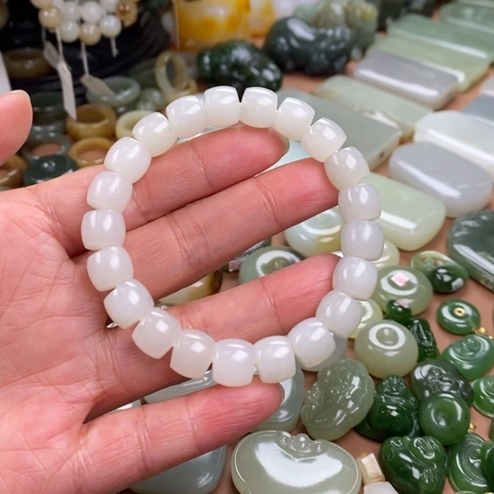 和田玉未镶嵌手链