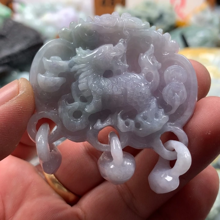 翡翠未镶嵌颈饰保真天然a货翡翠