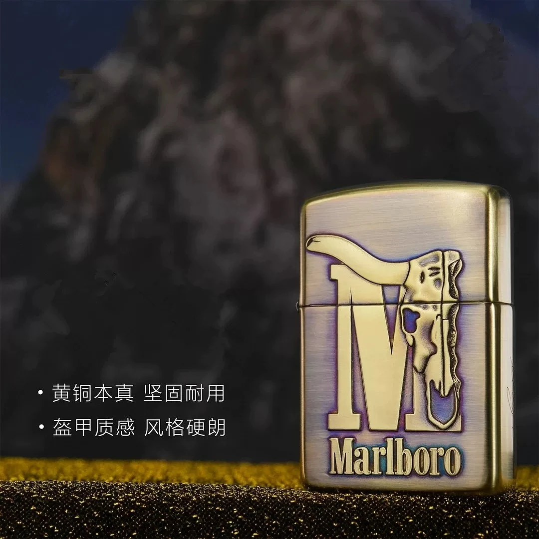 zippo正品打火机 万宝路蝎子 盔甲防风煤油男友礼物DYX1H1