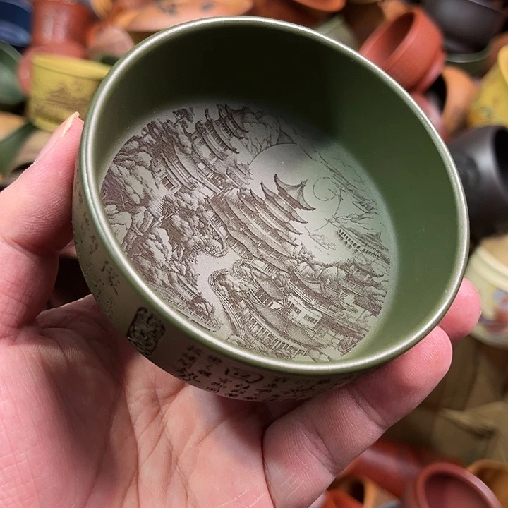 紫砂茶杯全手工紫砂主人杯