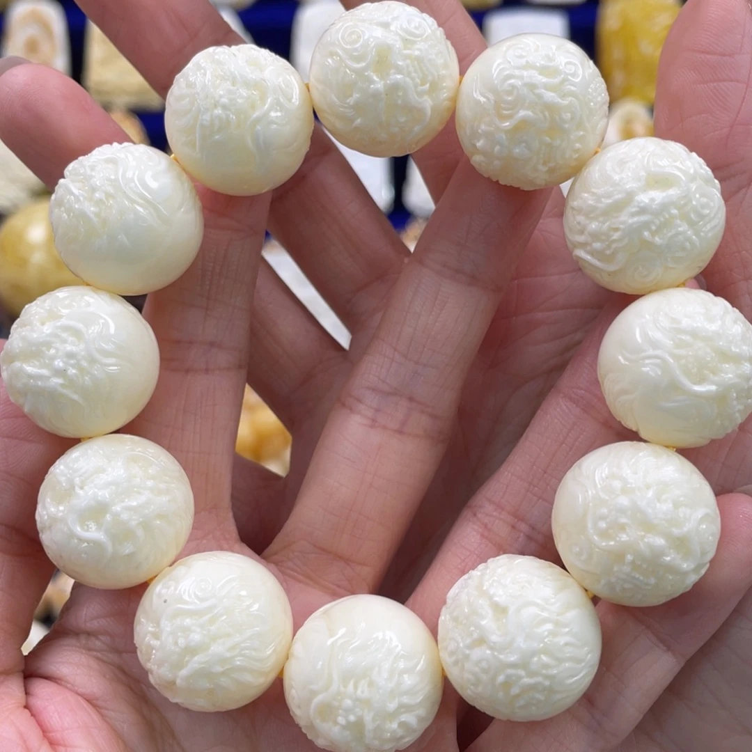 蜜蜡裸石未镶嵌琥珀蜜蜡手串卡20mm