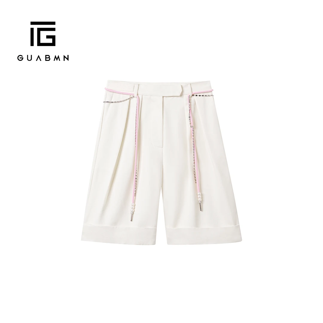 GUABMN2025夏季新款显瘦宽松慵懒风短裤短裤百搭裤子夏日穿搭5319