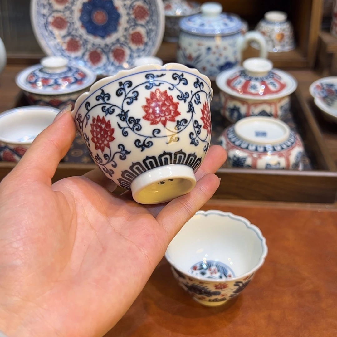 陶瓷摆件景德镇茶器百宝箱