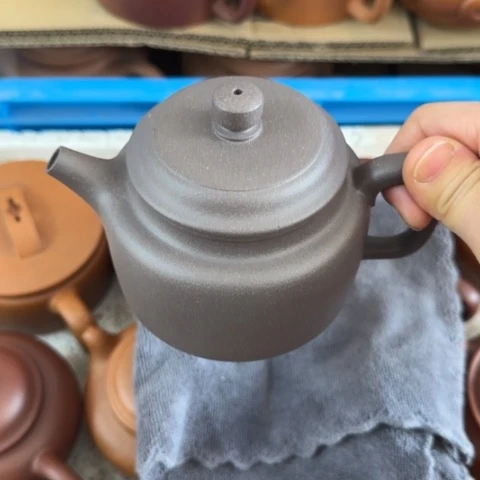 紫砂茶壶老**哥天青泥料220cc