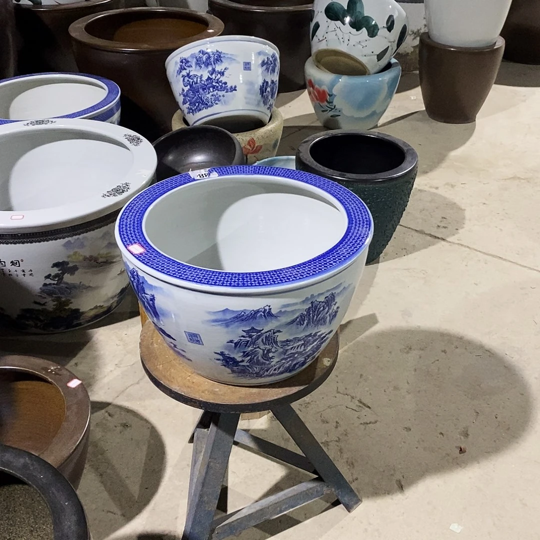 陈***永景德镇陶瓷鱼缸景德镇陶瓷看直播间下单