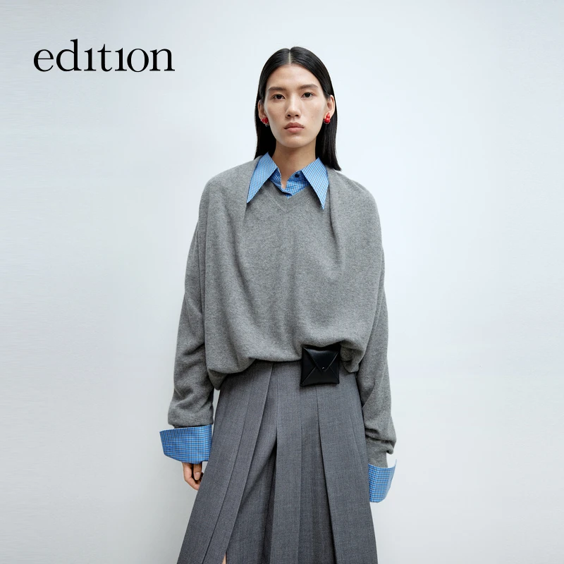 【达人专属】商场同款新品edition牦牛绒绵羊毛毛衣#EBE1SWT021