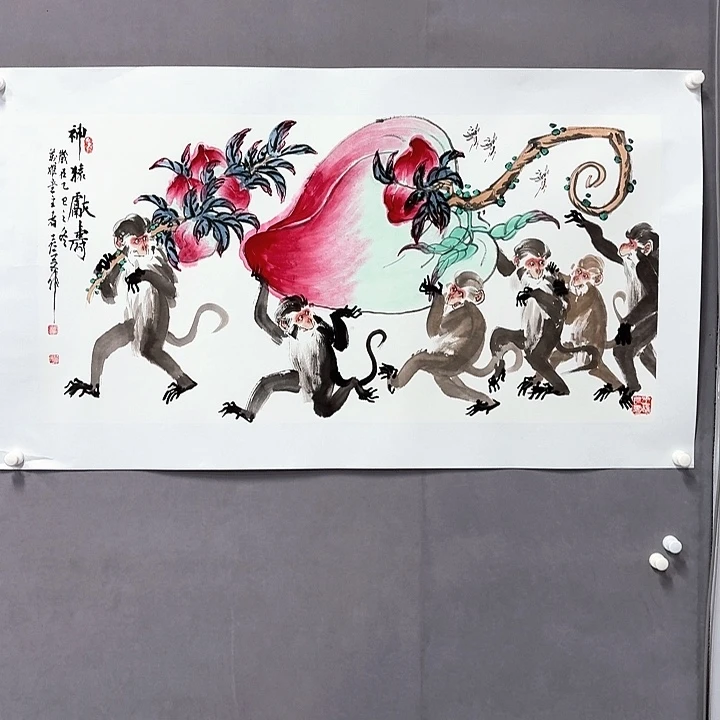 国画亲笔手绘放心去藏