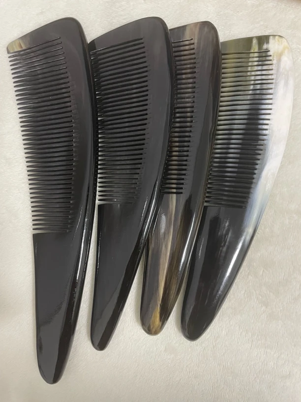 精品牛角梳正品天然牛角梳子女士梳按摩头皮换机精神压力防静电