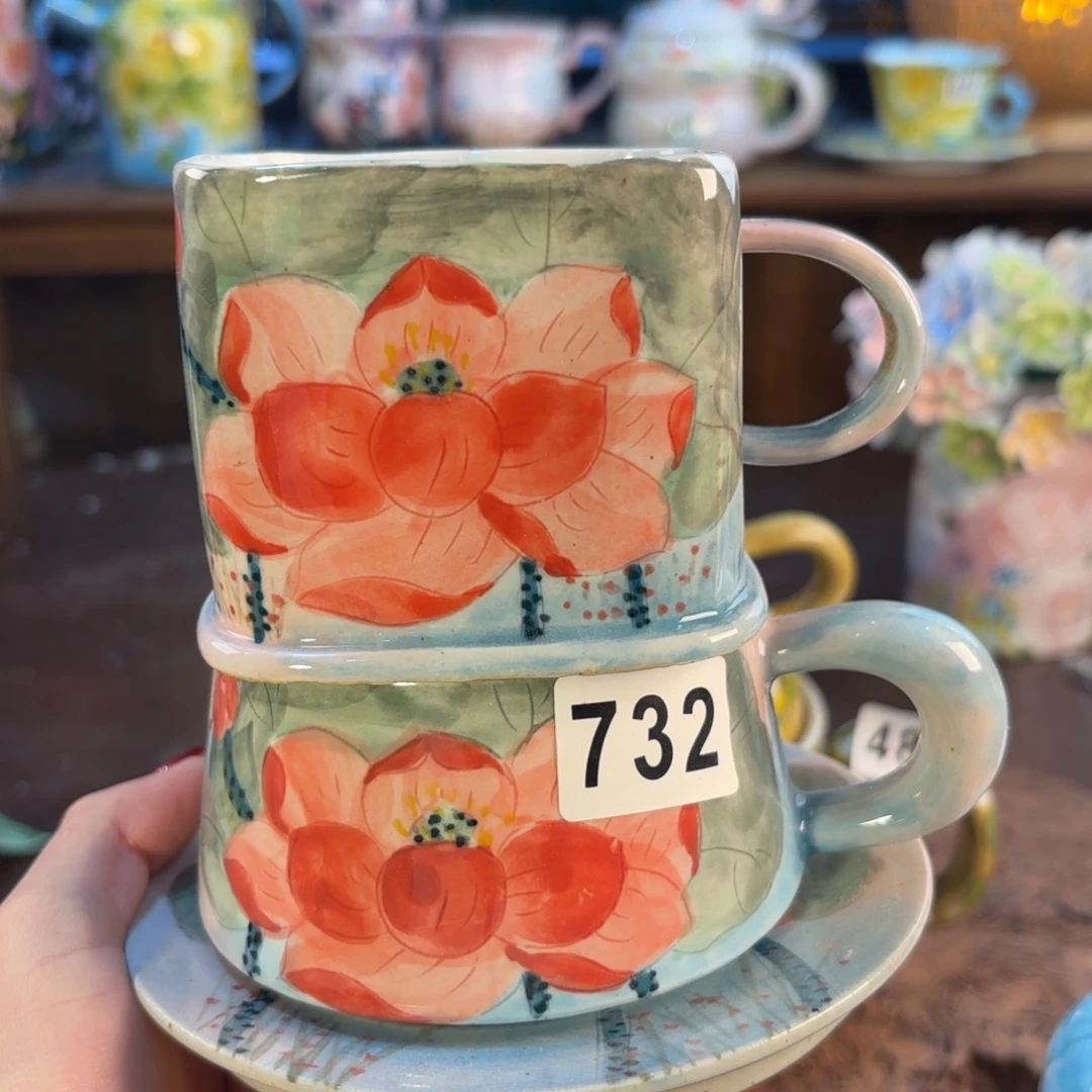 卍***3景德镇手工手绘陶瓷