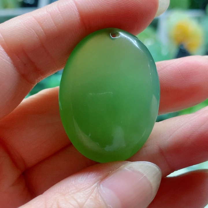 蛇纹石玉未镶嵌手把件