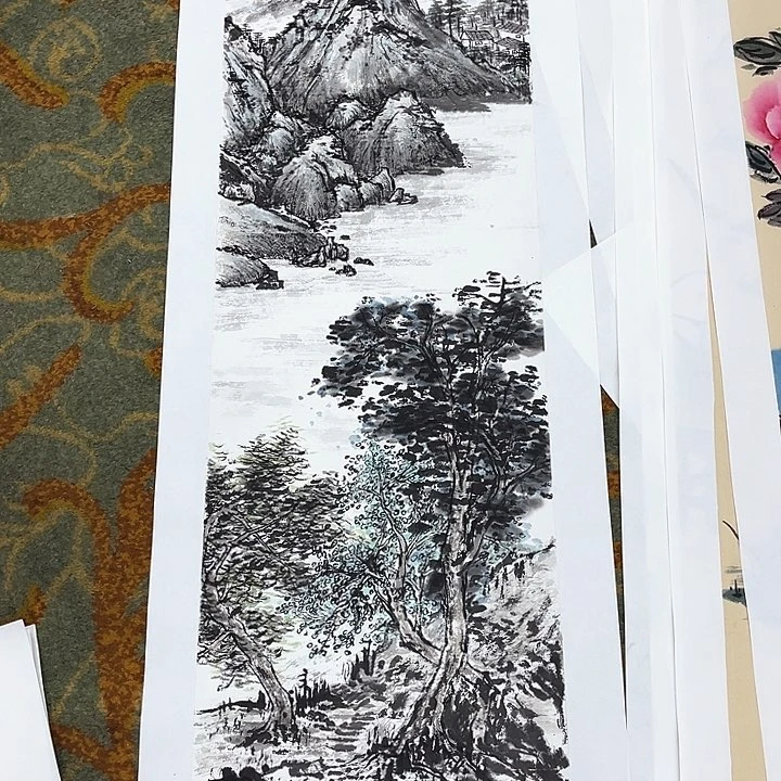 国画芭**屋四尺对开张平