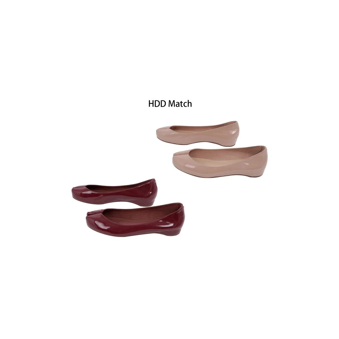 HDD Clothing"漫步街头"夏季女款气质漆皮亮面猪脚休闲鞋 Y7918