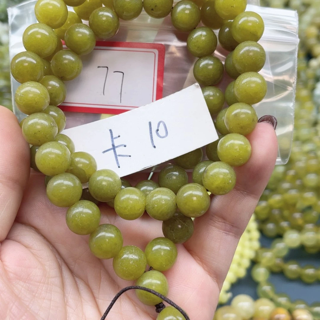 未镶嵌蛇纹石玉手链