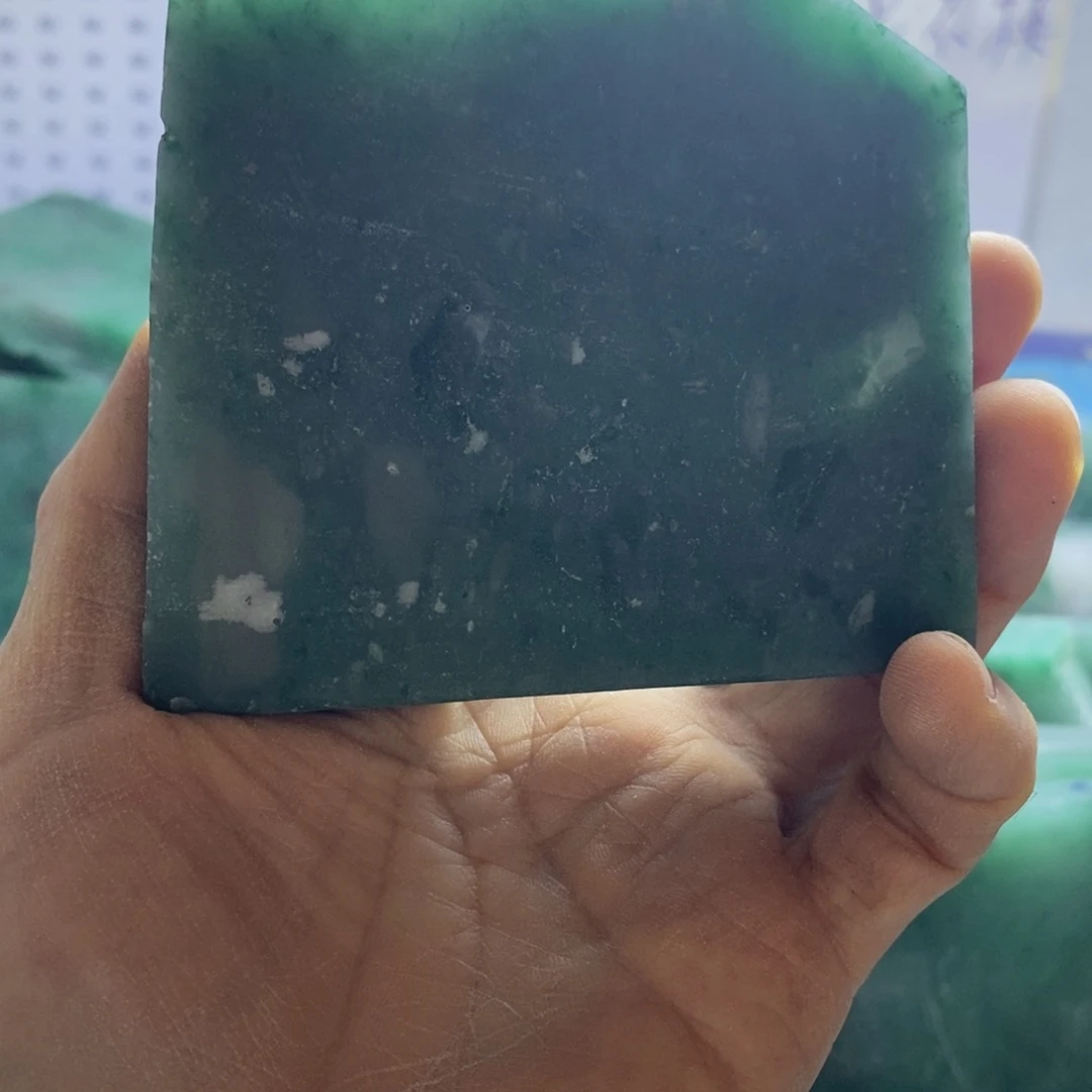 翡***石定制石英质玉（非洲翠）天然非州翠手镯