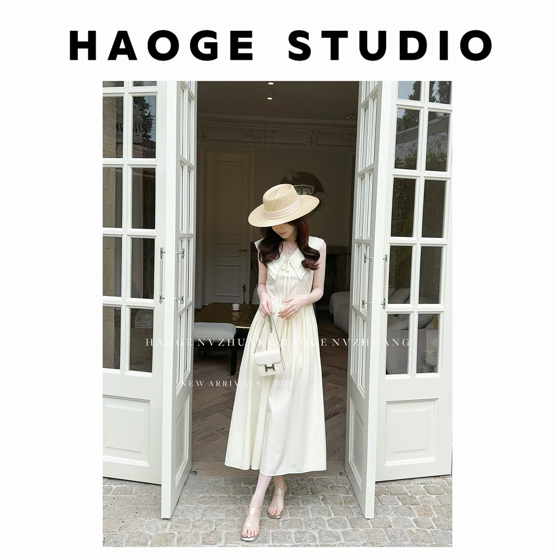 浩哥严选●茶歇美人连衣裙预C5LYQ4838A夏季显瘦收腰法式温柔设计