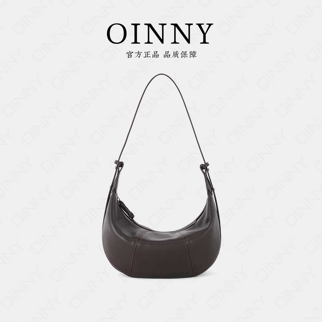 OINNY-【秋冬百搭】简约韩系时尚百搭休闲单肩包斜挎牛角包6508-