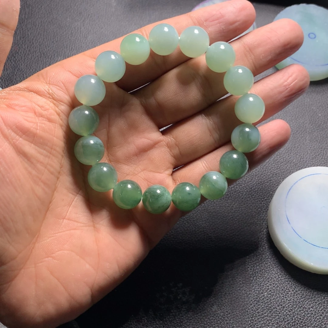 神***阳翡翠未镶嵌手串11颗