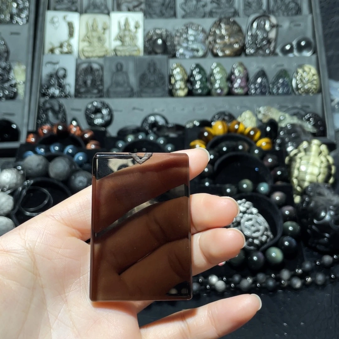 A***玍黑曜岩未镶嵌手链