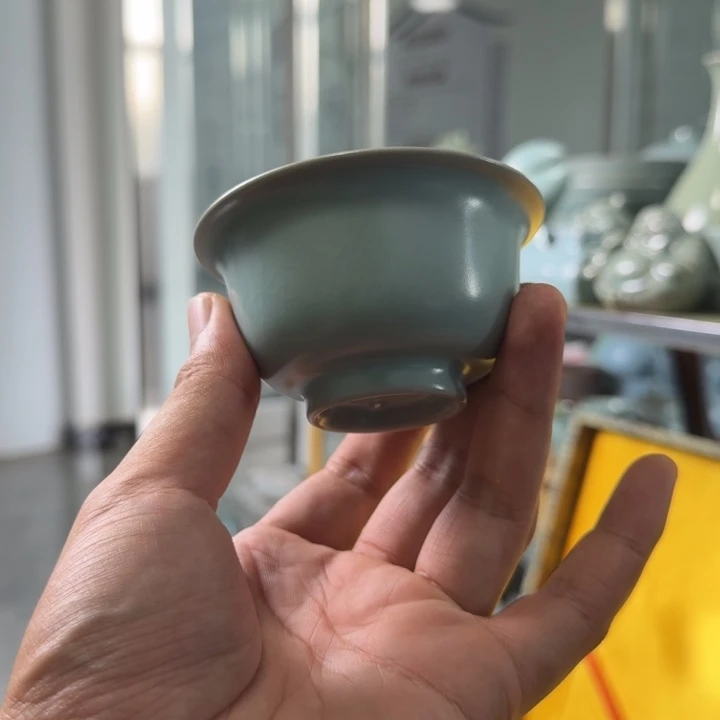 聊***来摆件天蓝压手杯60cc