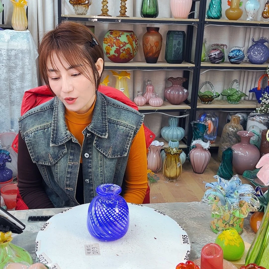 小蓝瓶 福利家悦琉璃工艺品