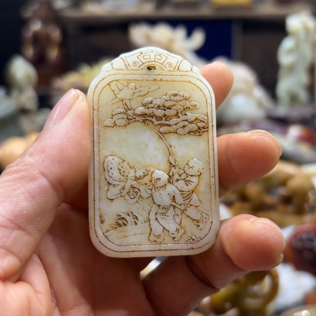 和田玉（糖玉）未镶嵌挂件